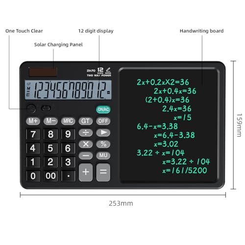 Save 25% on Desk Calculator with Erasable Writing Pad - Image 2