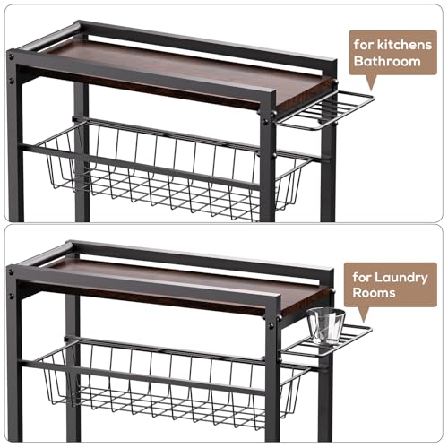 46% Off Slim Rolling Storage Cart with Pull-Out Baskets - Image 7