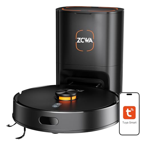 73% Off ZCWA Robot Vacuum with 10000Pa Suction & Self-Emptying - Image 1