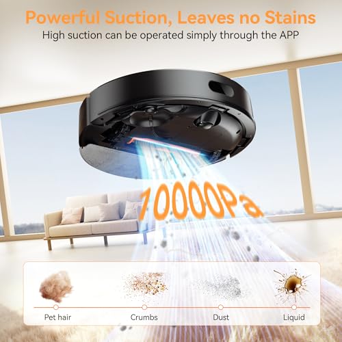 73% Off ZCWA Robot Vacuum with 10000Pa Suction & Self-Emptying - Image 2