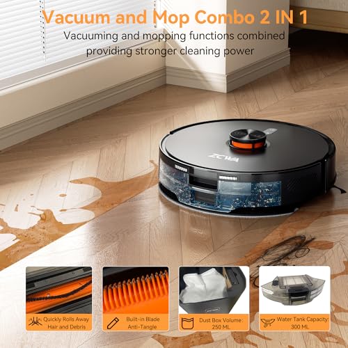 73% Off ZCWA Robot Vacuum with 10000Pa Suction & Self-Emptying - Image 5
