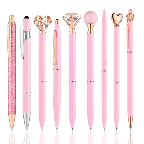 13% Off BESARTE 9 Pcs Pink Pens with Pen Holder - Image 4