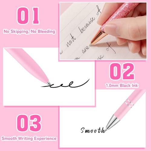 13% Off BESARTE 9 Pcs Pink Pens with Pen Holder - Image 5