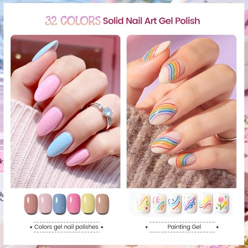 50% Off JODSONE 32-Color Nail Art Gel Paint Kit - Image 4