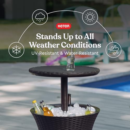 40% Off Keter Pacific Cool Bar Outdoor Cooler Table - Image 4