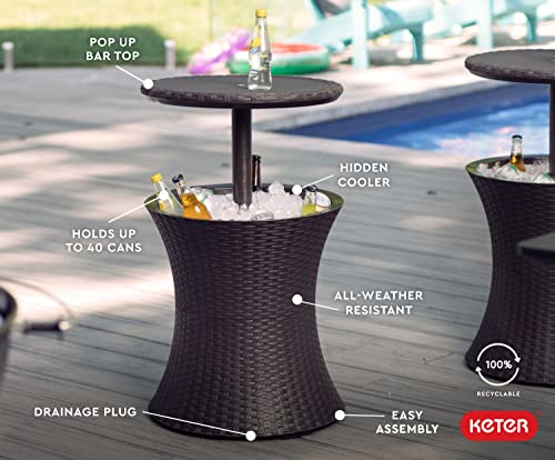 40% Off Keter Pacific Cool Bar Outdoor Cooler Table - Image 5