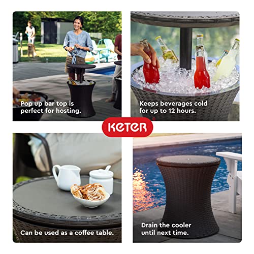 40% Off Keter Pacific Cool Bar Outdoor Cooler Table - Image 6