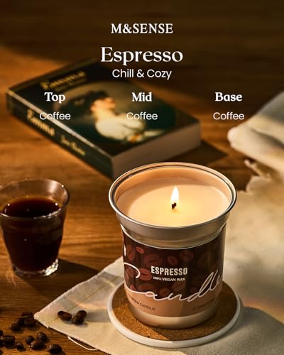 25% Off M&SENSE Coffee Scented Soy Wax Candle, 12.3oz - Image 3