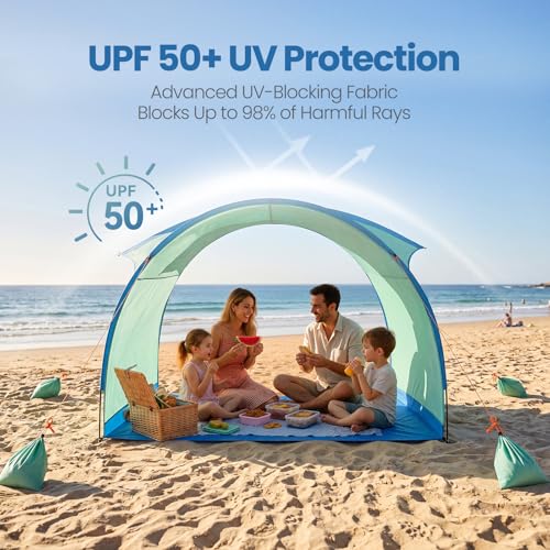 Save 38%: Beach Tent with UPF50+ Sun Protection - Image 2