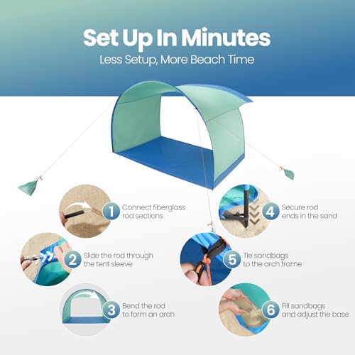 Save 38%: Beach Tent with UPF50+ Sun Protection - Image 3