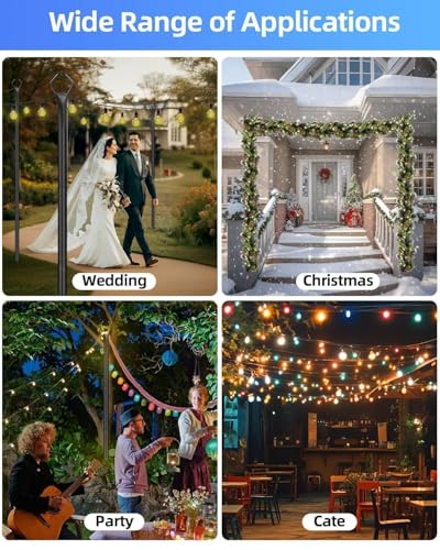 43% Off HEMMOTOP 10FT String Light Poles for Patio - Image 5