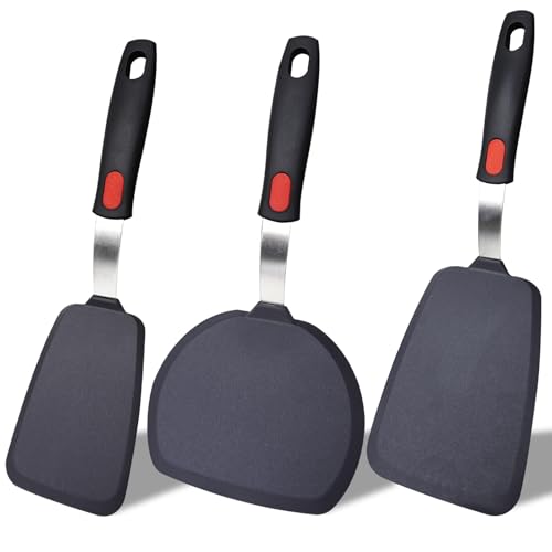 Save 28% on 3-Pack Silicone Spatula Turner Set - Image 1