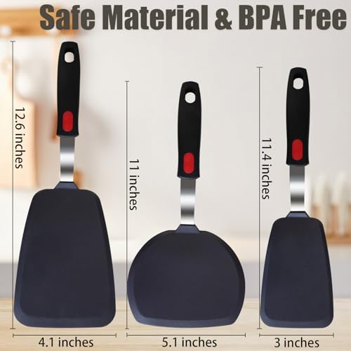 Save 28% on 3-Pack Silicone Spatula Turner Set - Image 2