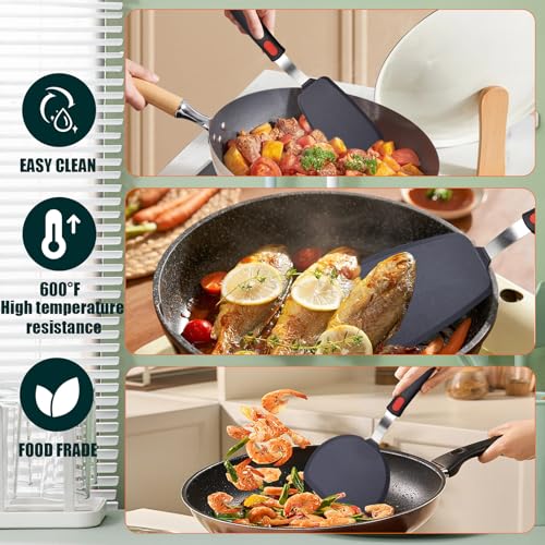 Save 28% on 3-Pack Silicone Spatula Turner Set - Image 3