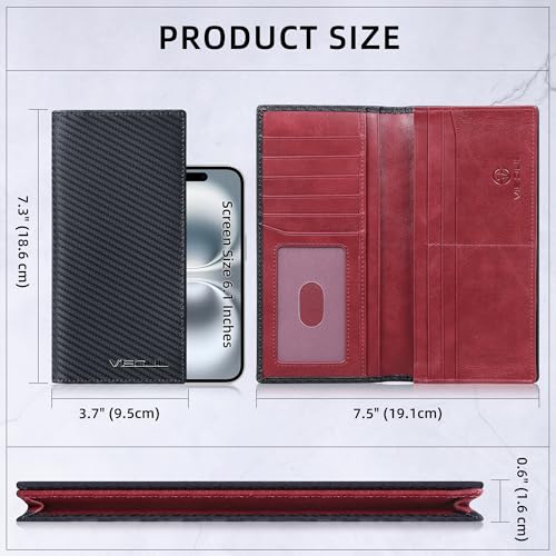 50% Off VISOUL RFID Blocking Leather Wallet - Image 4