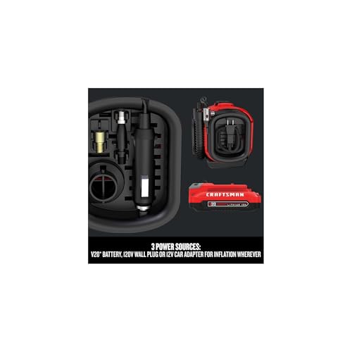 55% Off CRAFTSMAN V20 Tire Inflator Air Compressor - Image 4