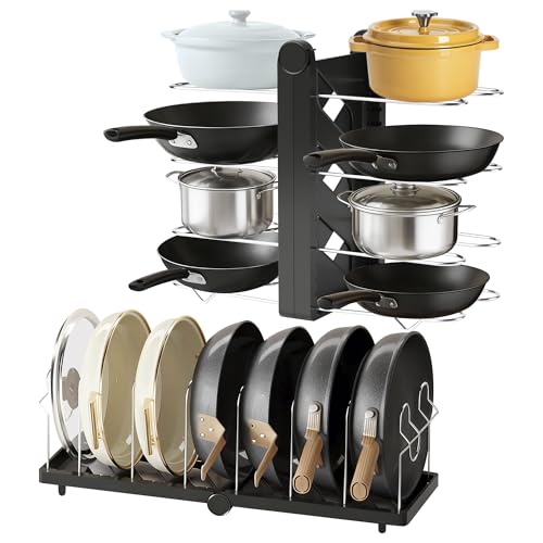 30% Off Foldable Pots & Pans Organizer for Kitchen Cabinets - Image 1