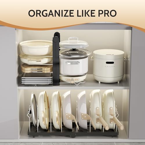 30% Off Foldable Pots & Pans Organizer for Kitchen Cabinets - Image 2
