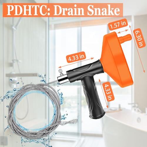 32% Off 33ft Drain Snake Auger for Clogged Sinks - Image 3