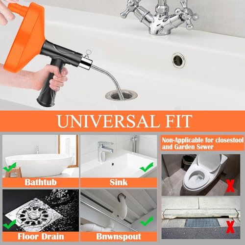 32% Off 33ft Drain Snake Auger for Clogged Sinks - Image 4