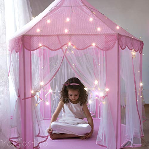 39% Off Princess Castle Play Tent with Star Lights - Image 4