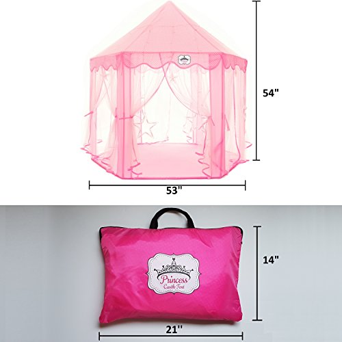 39% Off Princess Castle Play Tent with Star Lights - Image 6