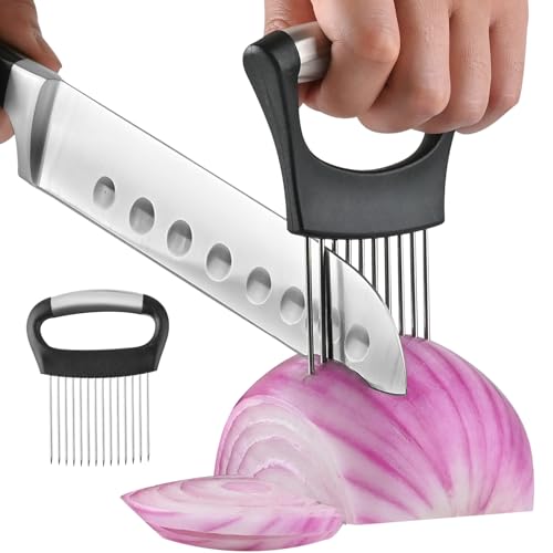 11% Off Onion Slicer Holder Set – Stainless Steel - Image 1