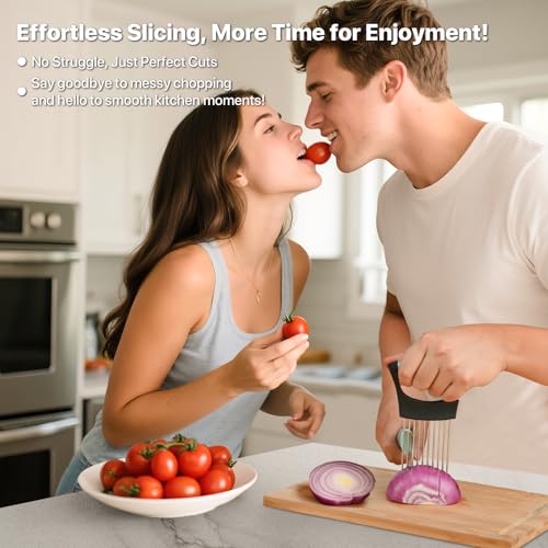 11% Off Onion Slicer Holder Set – Stainless Steel - Image 2