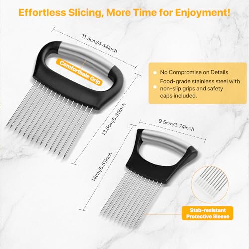 11% Off Onion Slicer Holder Set – Stainless Steel - Image 5