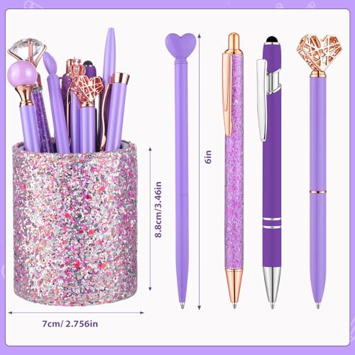 Purple Pen Set with Holder – Great Gift for Mom - Image 3