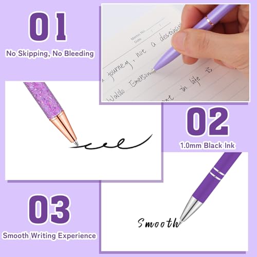 Purple Pen Set with Holder – Great Gift for Mom - Image 4