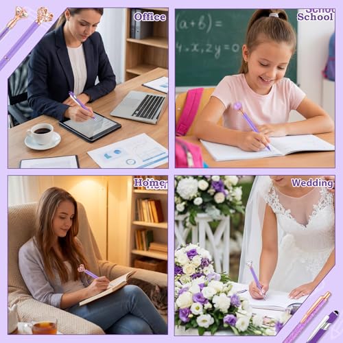 Purple Pen Set with Holder – Great Gift for Mom - Image 6