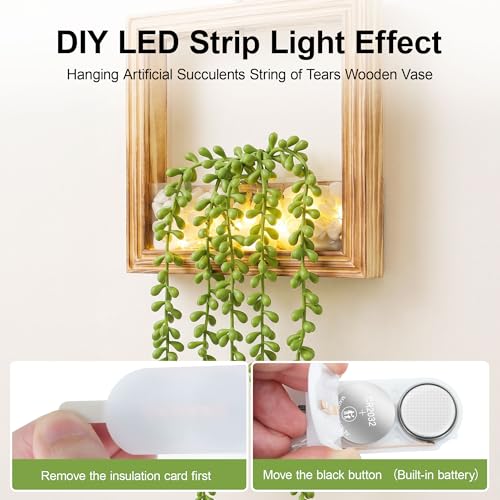 2-Pack Hanging Artificial Succulents with LED Lights - 44% Off - Image 5