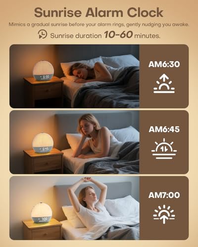25% Off Sunrise Alarm Clock with White Noise Sounds - Image 3