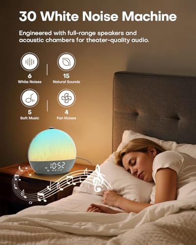 25% Off Sunrise Alarm Clock with White Noise Sounds - Image 4