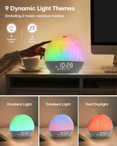 25% Off Sunrise Alarm Clock with White Noise Sounds - Image 5