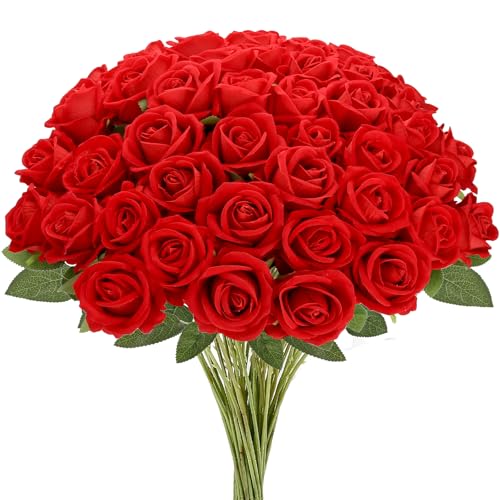 50% Off MERIXMAS Realistic Velvet Artificial Roses - Image 1