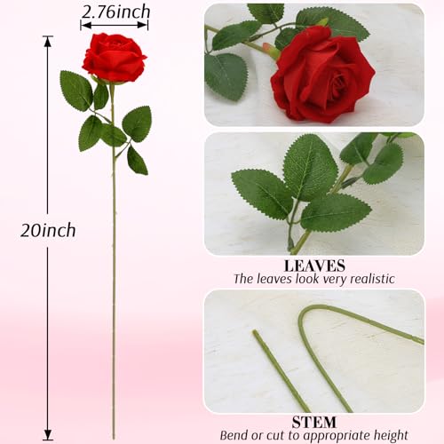 50% Off MERIXMAS Realistic Velvet Artificial Roses - Image 2