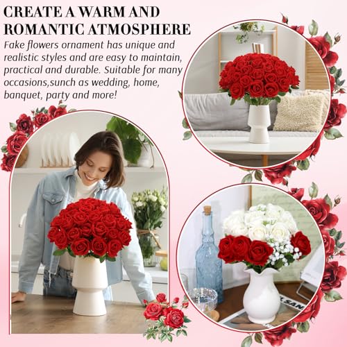 50% Off MERIXMAS Realistic Velvet Artificial Roses - Image 4
