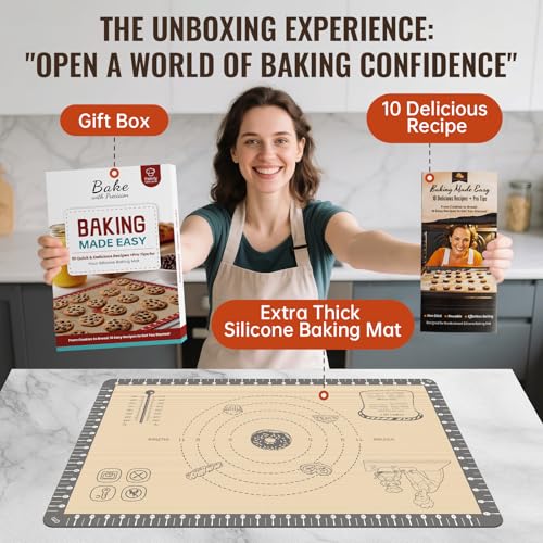 38% Off Extra Thick Silicone Baking Mat with Recipes - Image 2