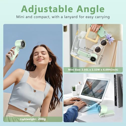 50% Off Portable Turbo Fan with 5 Speeds & LED - Image 4