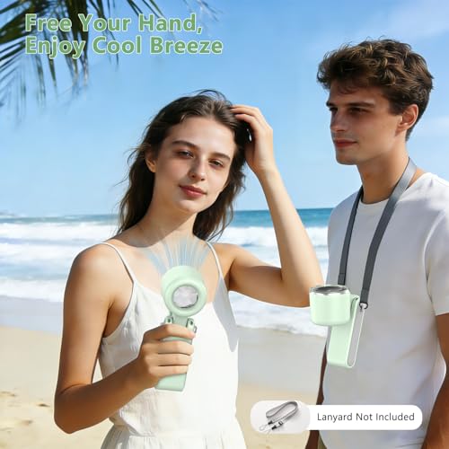 50% Off Portable Turbo Fan with 5 Speeds & LED - Image 7