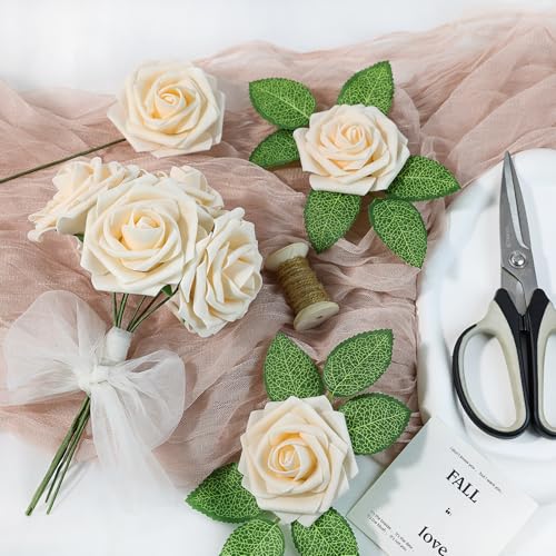 50% Off Meldel 25-Pack Artificial Roses for DIY Weddings - Image 2