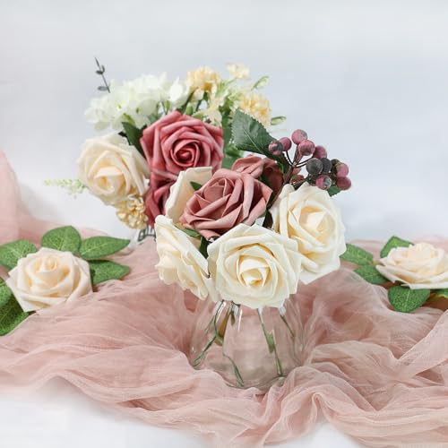 50% Off Meldel 25-Pack Artificial Roses for DIY Weddings - Image 5