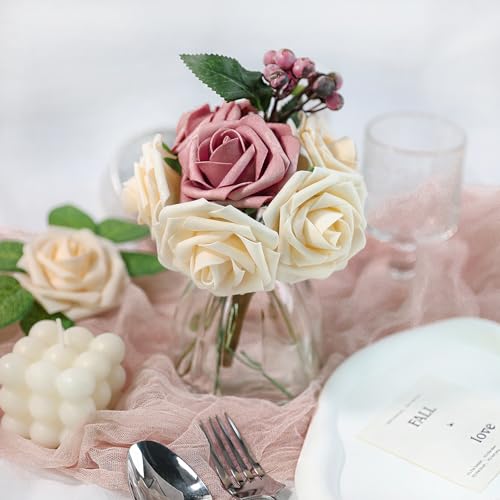 50% Off Meldel 25-Pack Artificial Roses for DIY Weddings - Image 7