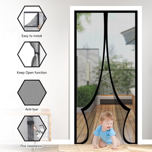 50% Off Magnetic Door Screen 38x82" - Image 2
