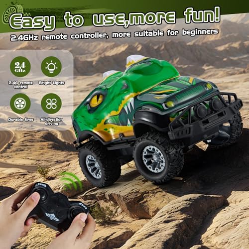 10% Off JOYBLI Dinosaur RC Truck with LED Lights - Image 4