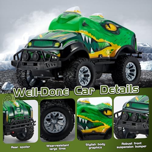 10% Off JOYBLI Dinosaur RC Truck with LED Lights - Image 5