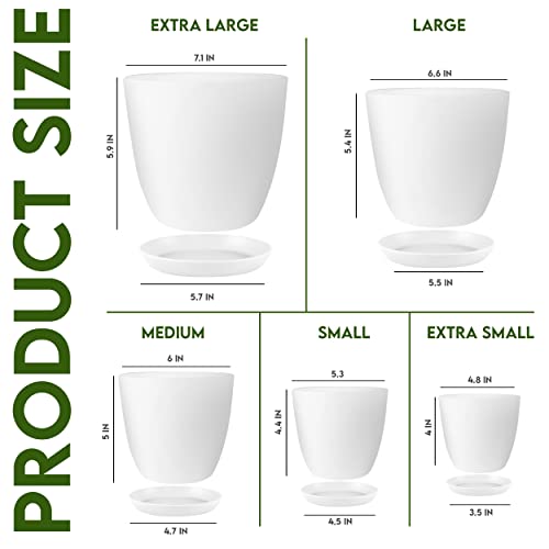 32% Off Utopia Home Plant Pots Set of 5 - $11.87 - Image 2