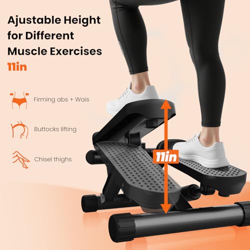 Sweetcrispy Mini Stepper with Bands for Full Body Workout - Image 2